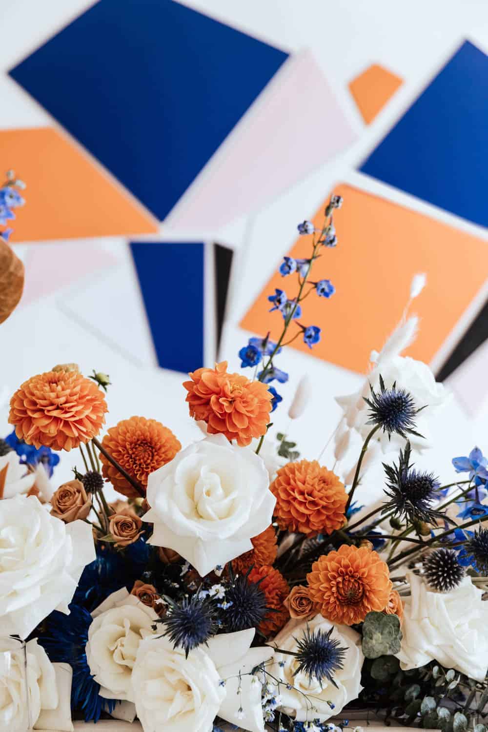 A MODERN ART INSPIRED ENGAGEMENT DINNER - A Modern Art Inspired Engagement Dinner Wedding Inspiration