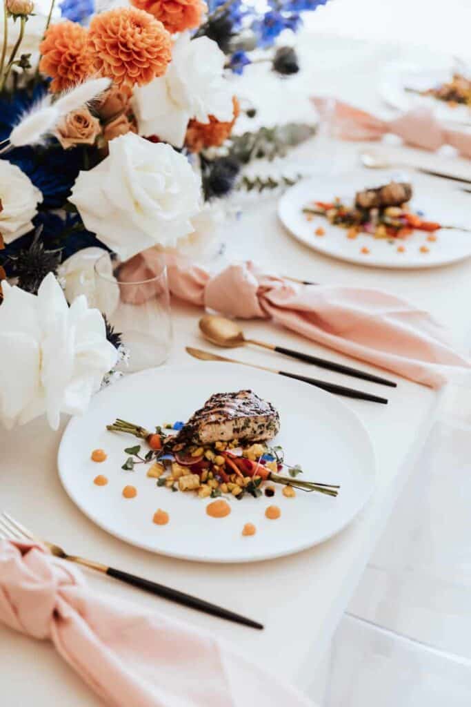 A MODERN ART INSPIRED ENGAGEMENT DINNER - A Modern Art Inspired Engagement Dinner Wedding Inspiration