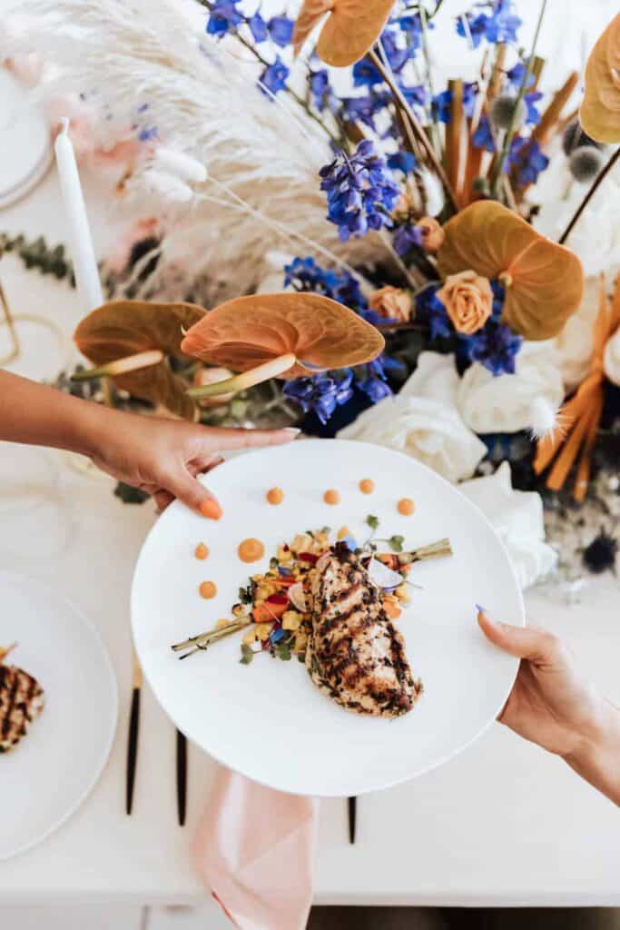 A MODERN ART INSPIRED ENGAGEMENT DINNER - A Modern Art Inspired Engagement Dinner Wedding Inspiration