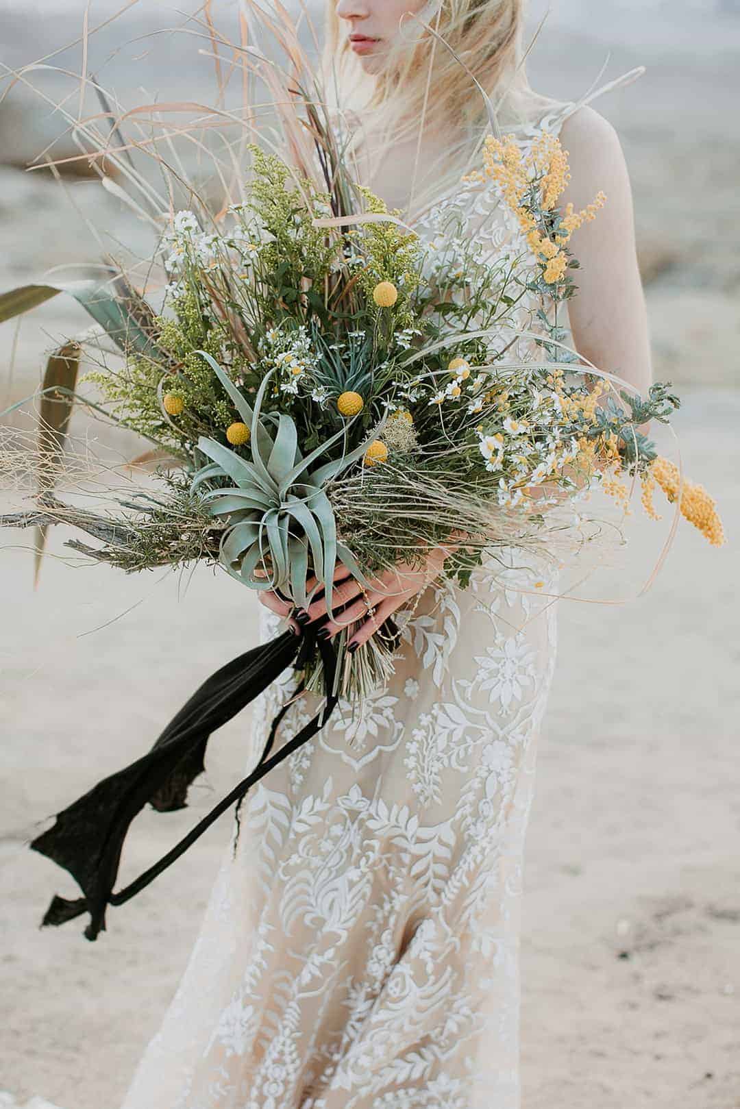 BOHO -CALIFORNIA DESERT WEDDING INSPIRATION -BOHO LACE DRESS- FRINGE JACKET 