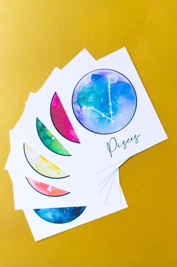 FREE PRINTABLE ASTROLOGY THEMED STAR SIGN ZODIAC TABLE NAMES | Bespoke ...