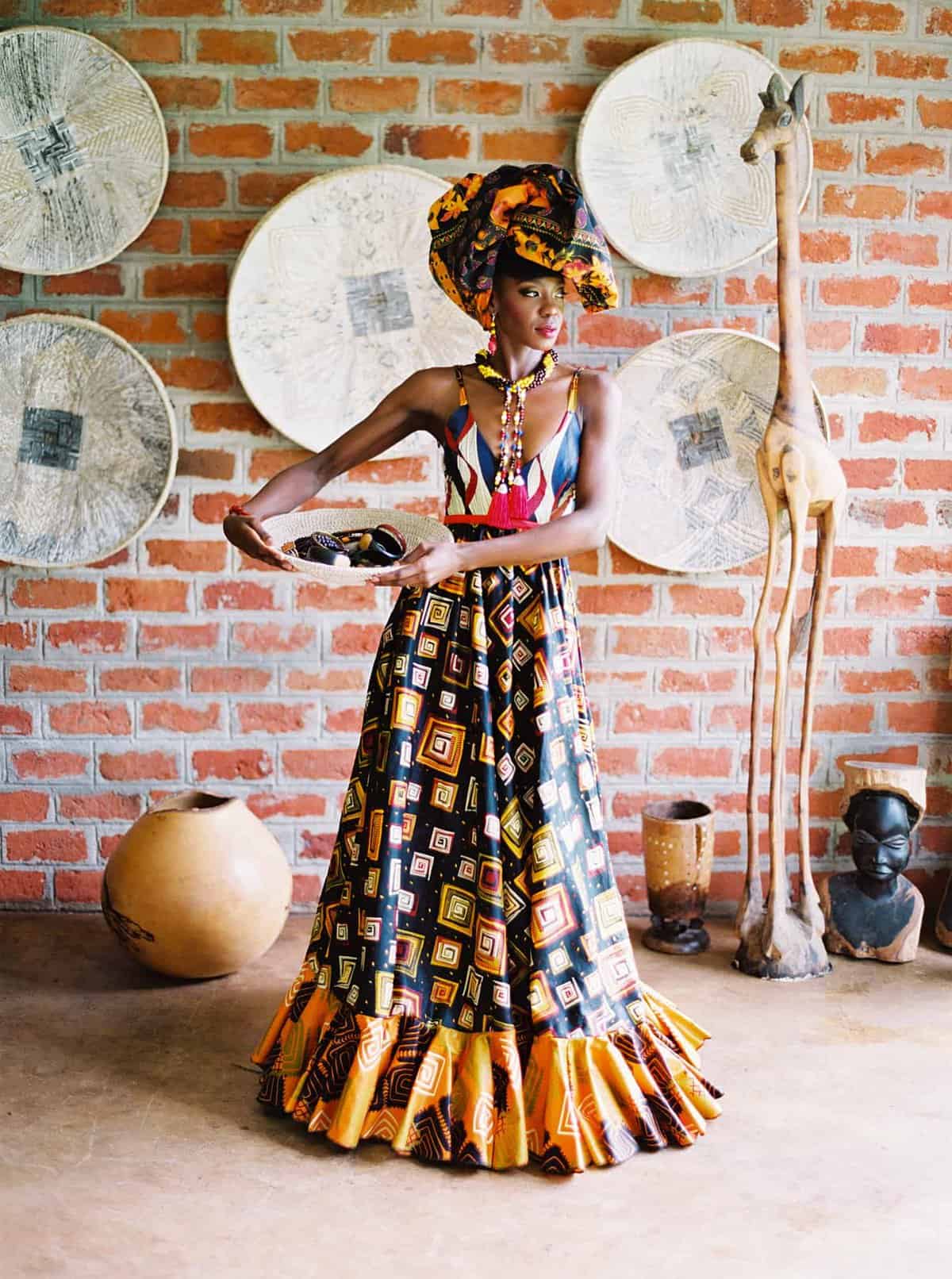 Be transported to the Zambian Plains in Africa and be inspired by these spirited and spell binding traditional African bridal fashion and wedding ideas
