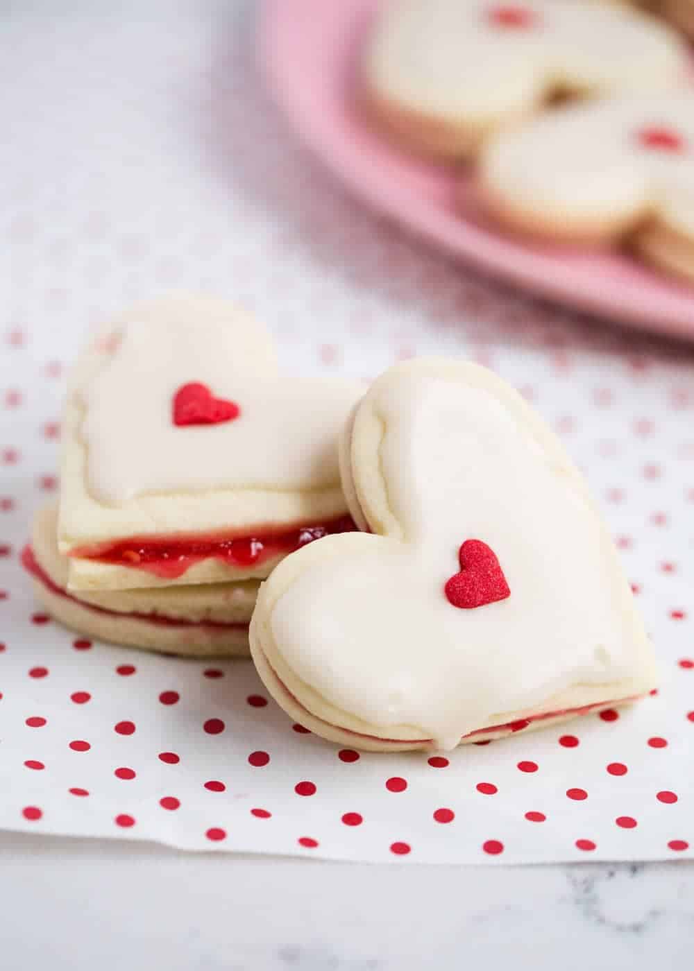 Valentines Heart Empire Cookies