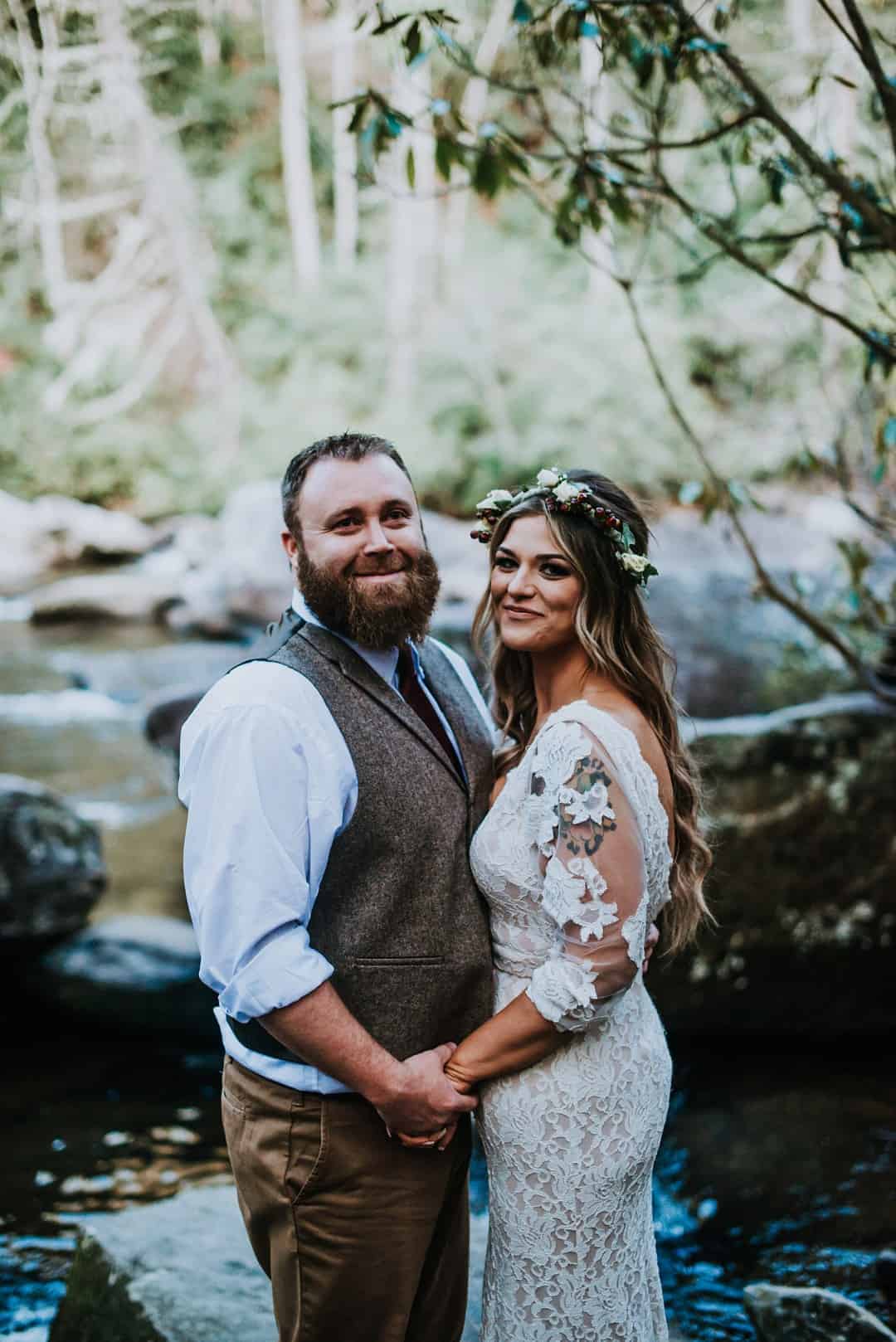 AN INTIMATE ELOPEMENT AT SKINNY DIP FALLS - Garrett Matthews Cappy Phalen Photography Northcarolina Triplefalls Beckytrevor Big