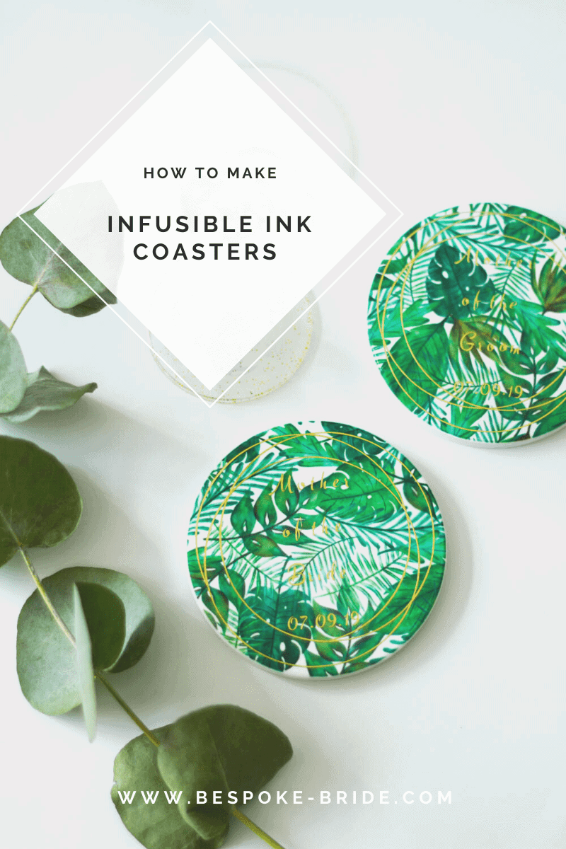 CRICUT INFUSIBLE INK TROPICAL COASTERS