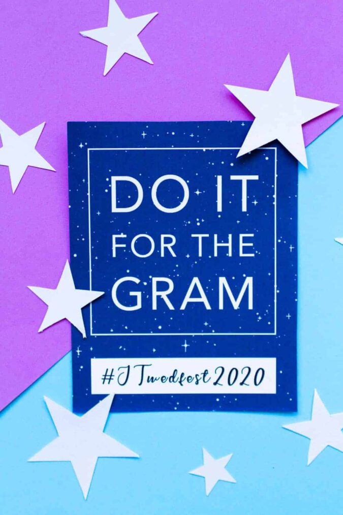 Hashtag wedding sign do it for the gram star themed celestial zodiac galaxy-5