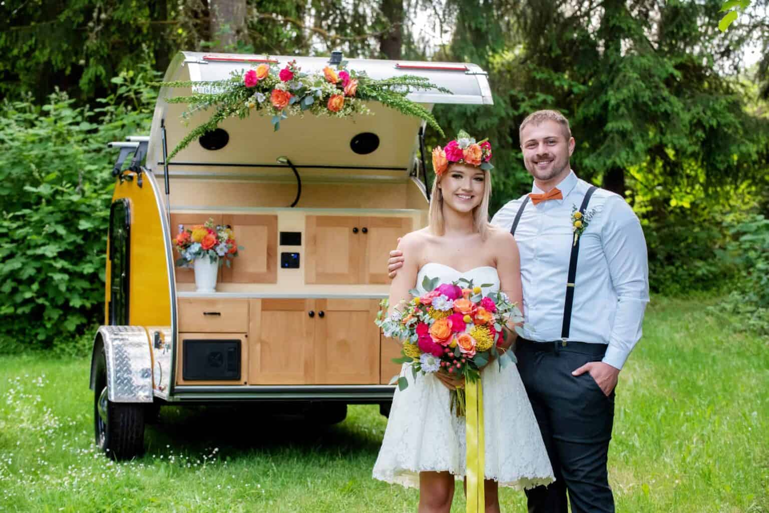 TEARDROP CAMPER ELOPEMENT BespokeBride Wedding Blog