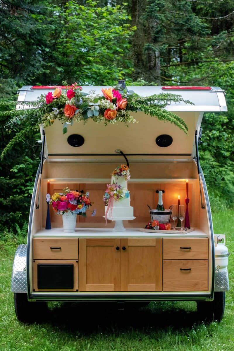 TEARDROP CAMPER ELOPEMENT BespokeBride Wedding Blog