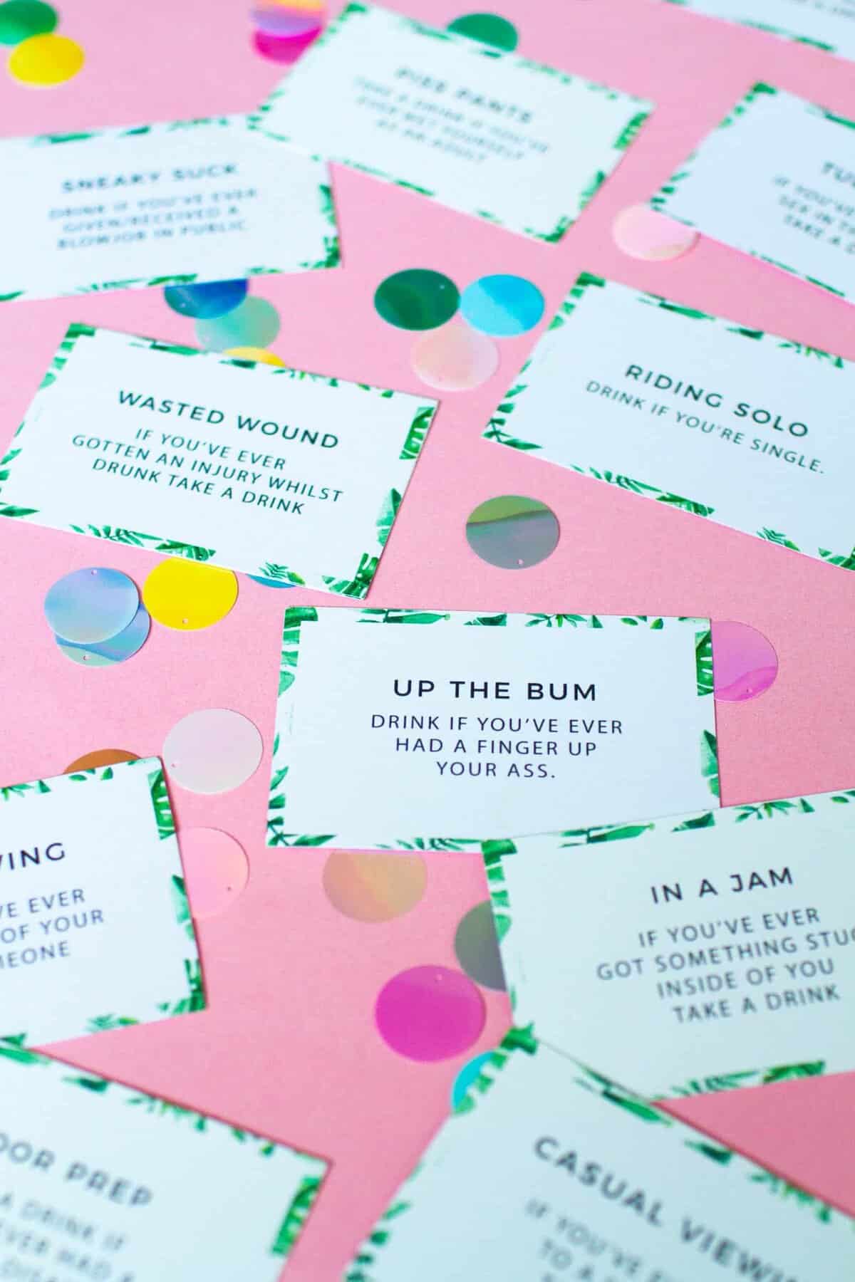 Drinking Game for Adults Printable Drink If Party Game Great 