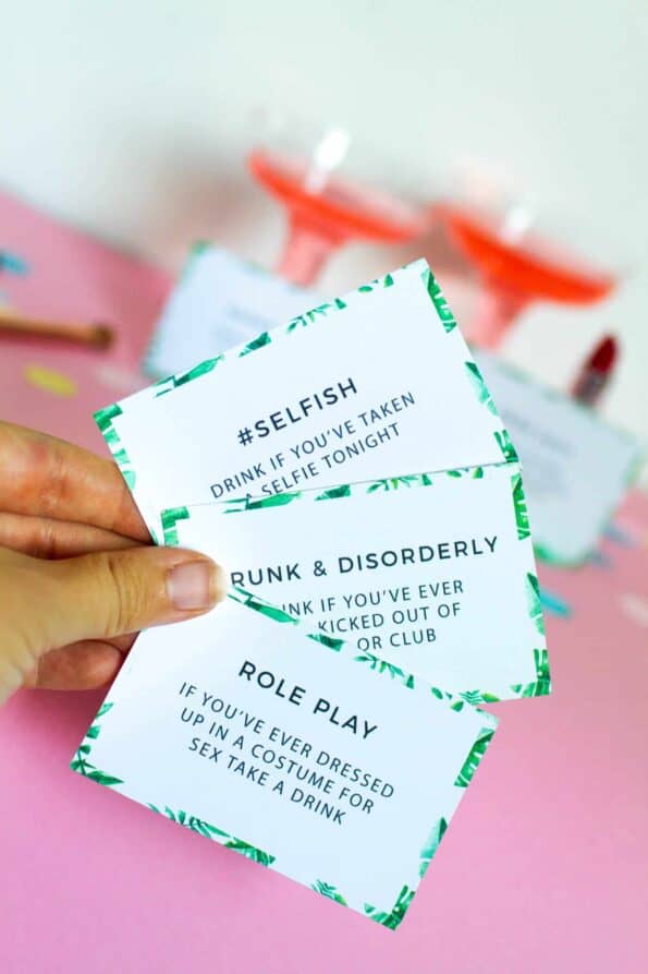 NEVER HAVE I EVER / DRINK IF PRINTABLE BACHELORETTE PARTY GAME ...
