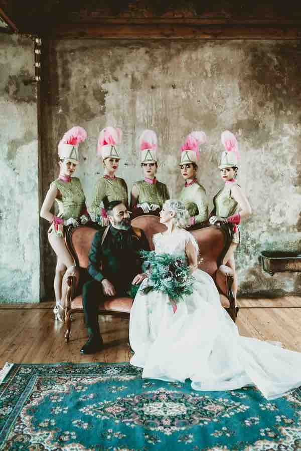 Peaky blinders inspired wedding shoot photos