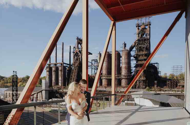 new york city urban industrial chic wedding