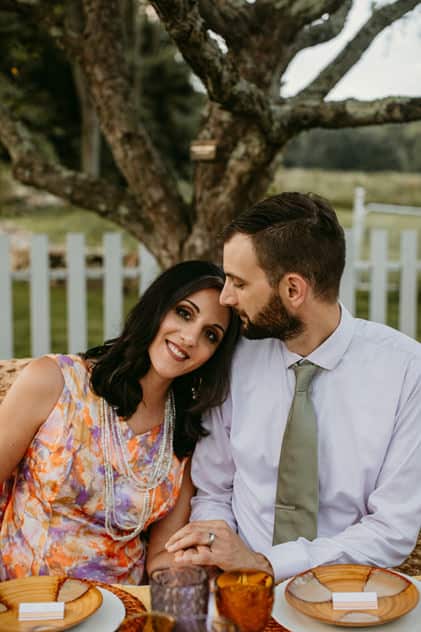 60s styled wedding shoot in Connecticut images