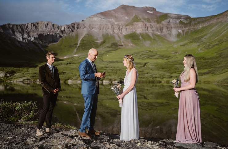 Mountain Elopement With Friends