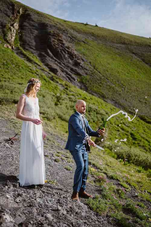Mountain Top Elopement pictures