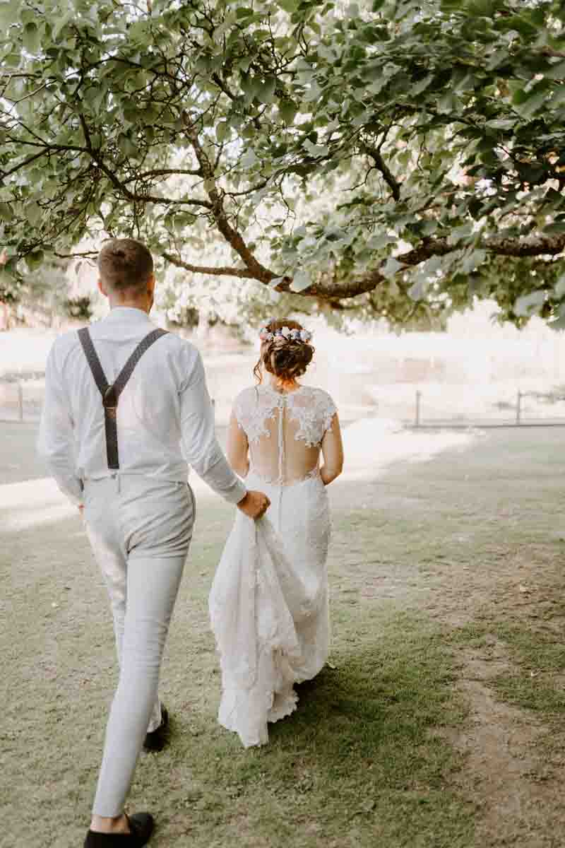 Festival Themed Wedding at East Mersea Hall in Essex shoot