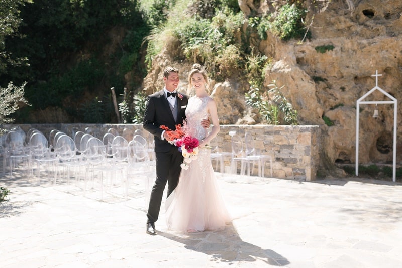 Ombre Funky styled photo shoot of Wedding & Reception in Markakis Estate, Crete