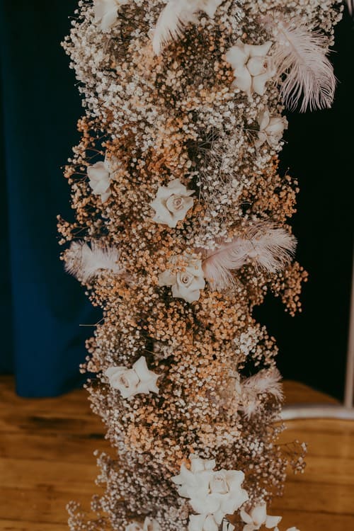 styled wedding burlesque boudoir