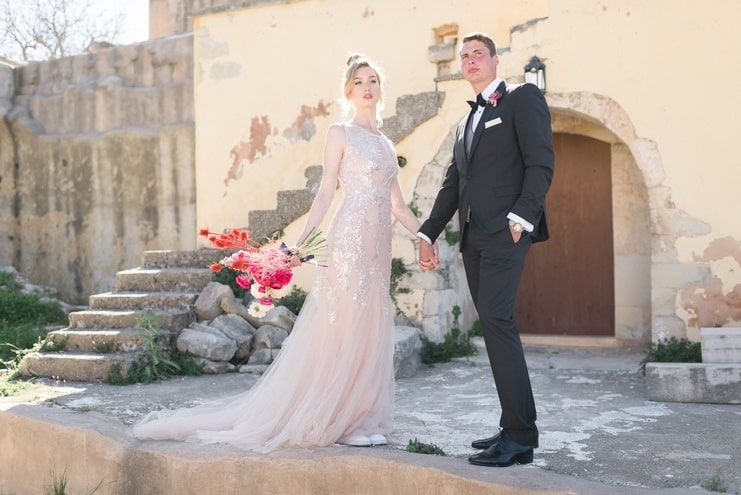 styled wedding shoot in crete