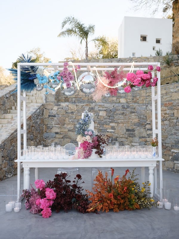 wedding decor in greece