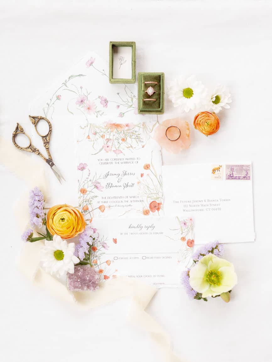 Whimsical Spring Wedding Styled Photoshoot at Deep River Connecticut