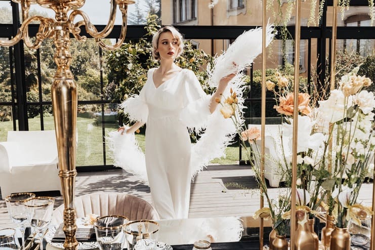 30s-StyleWedding at Villa Frua near Lake Maggiore in Italy