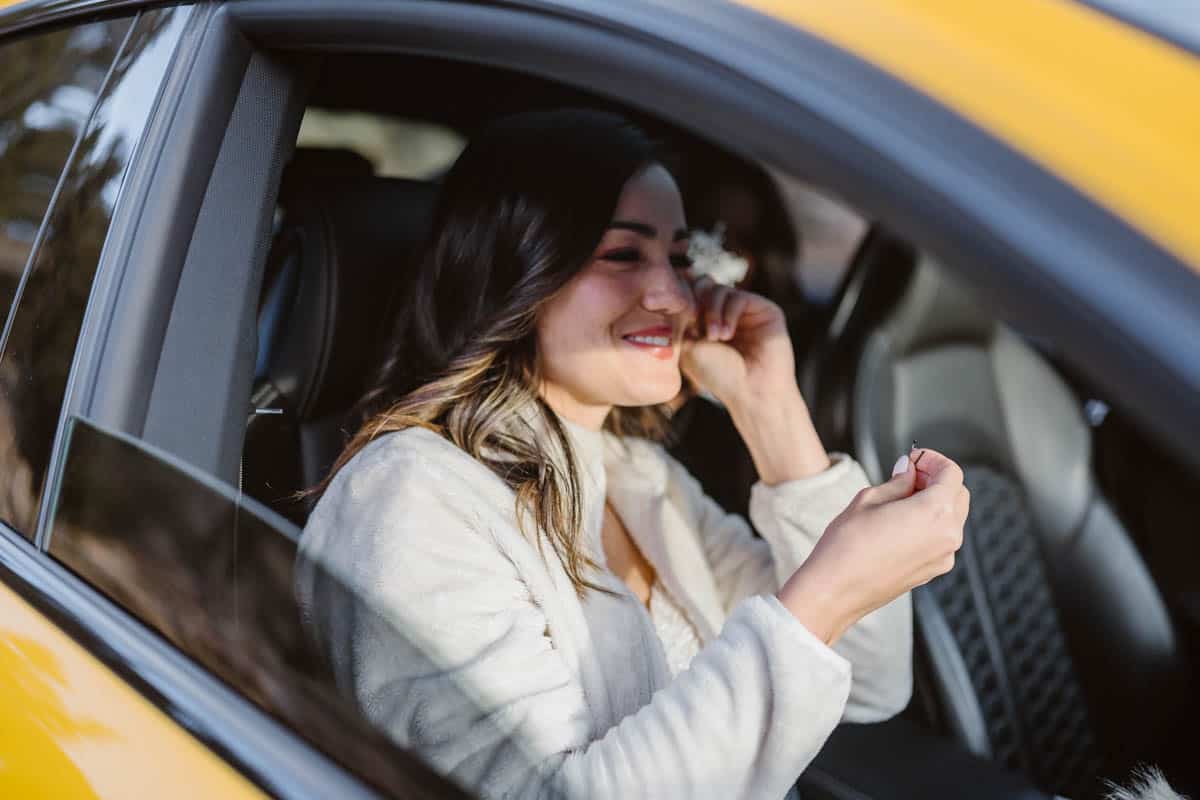snowy wedding elopement in colorado mountains pic