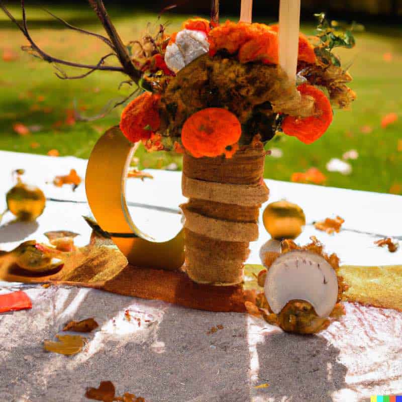 DIY wedding Fall Centerpiece