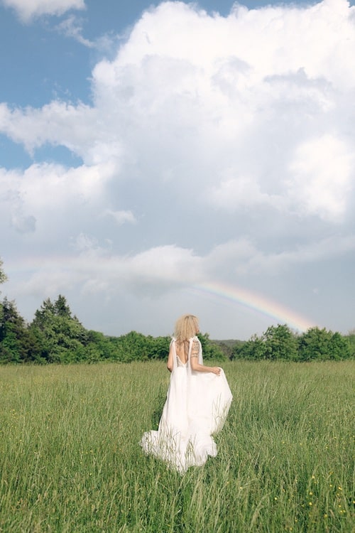 rainbow bridal shoot in Sorella Farms Virginia