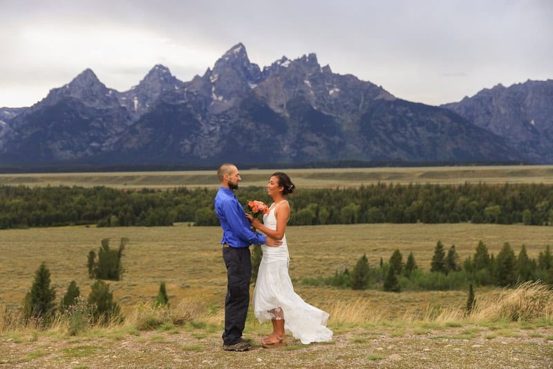 elopement in the mountains of Grand Teton National Park in Wyoming