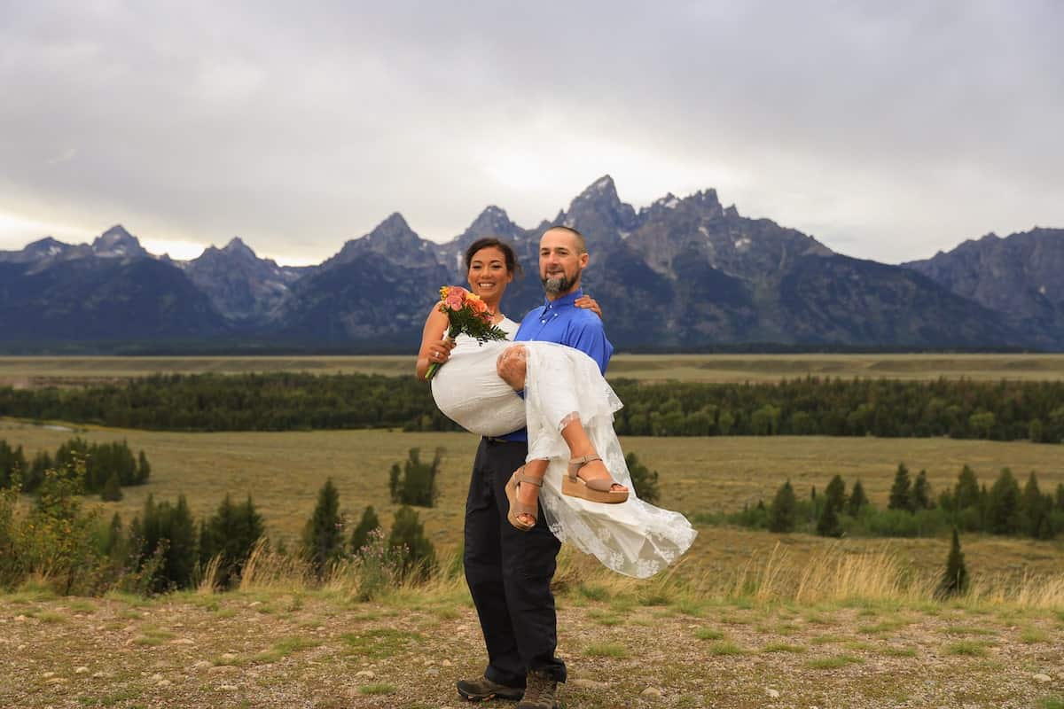 elopement shoot in the Grand Teton National Park in Wyoming