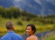 wedding pics in the mountains of Grand Teton National Park in Wyoming
