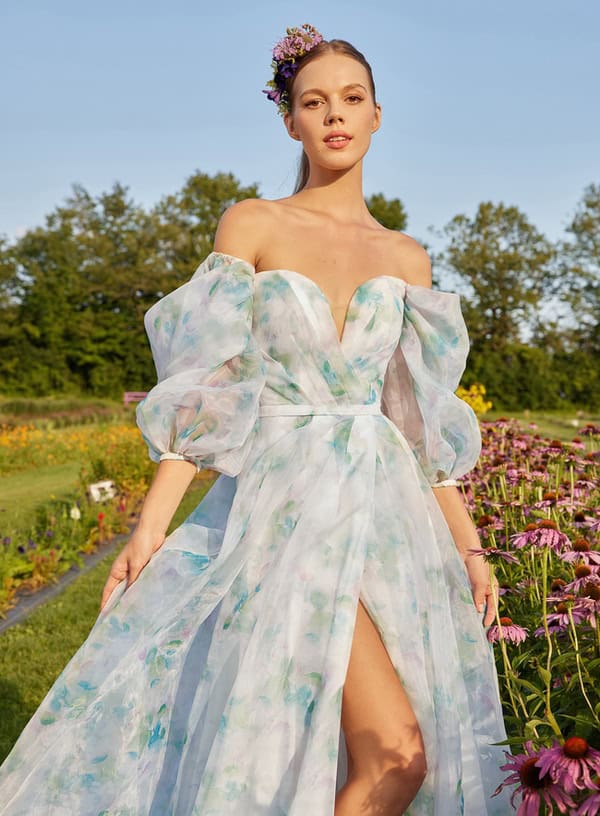 The Floral Wedding Dress Trend in 2024