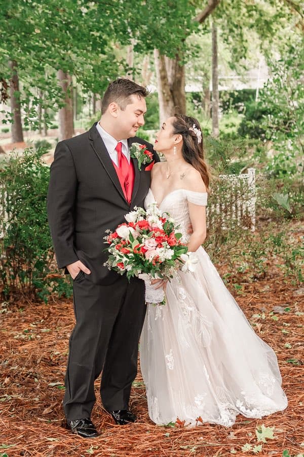 intimate fall wedding on Lake Gaston in North Carolina