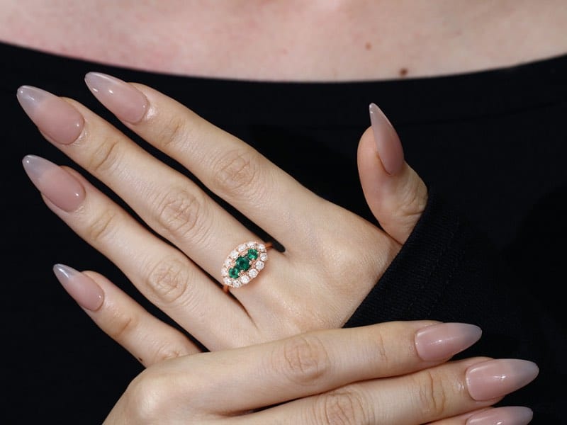 emerald Wedding Rings
