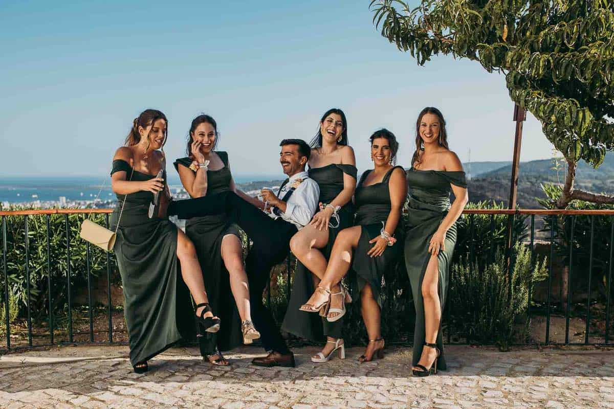 wedding photo shoot at Pousada do Castelo de Palmela in Portugal