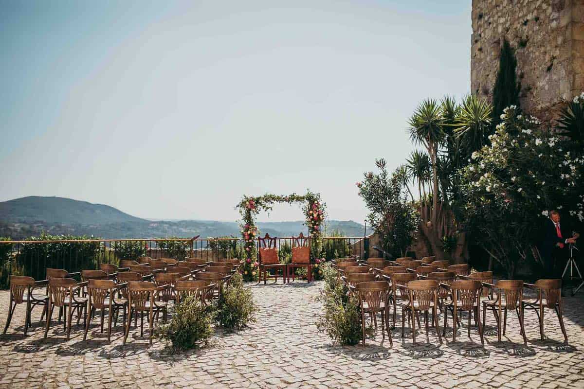 wedding photo shoot at Pousada do Castelo de Palmela