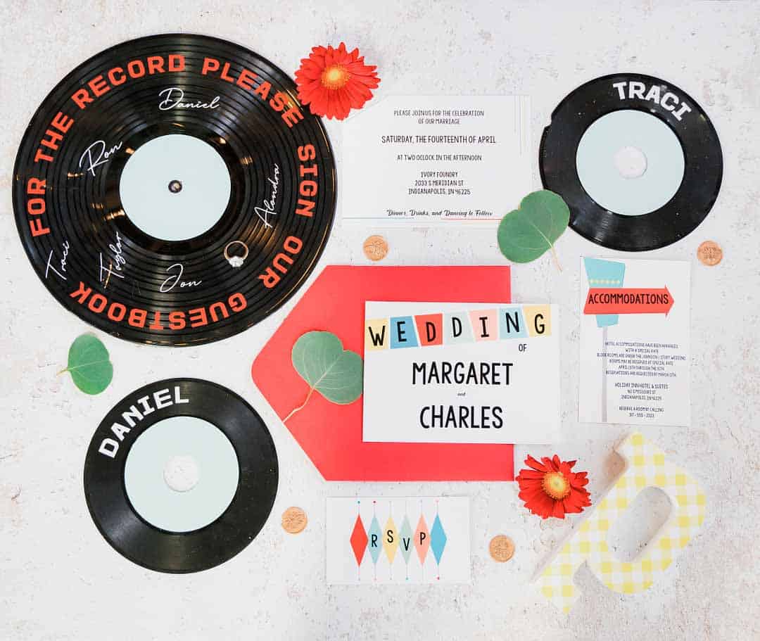 Retro 50s wedding shoot