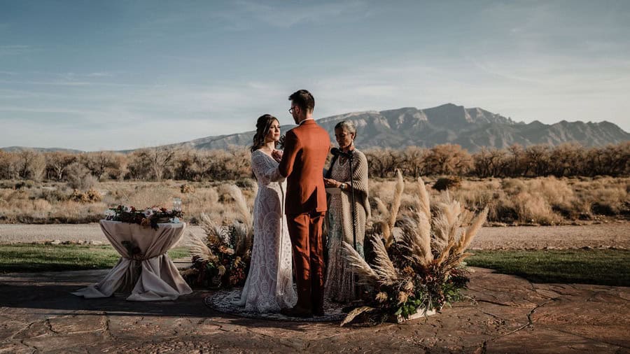 fall wedding shoot in New Mexico