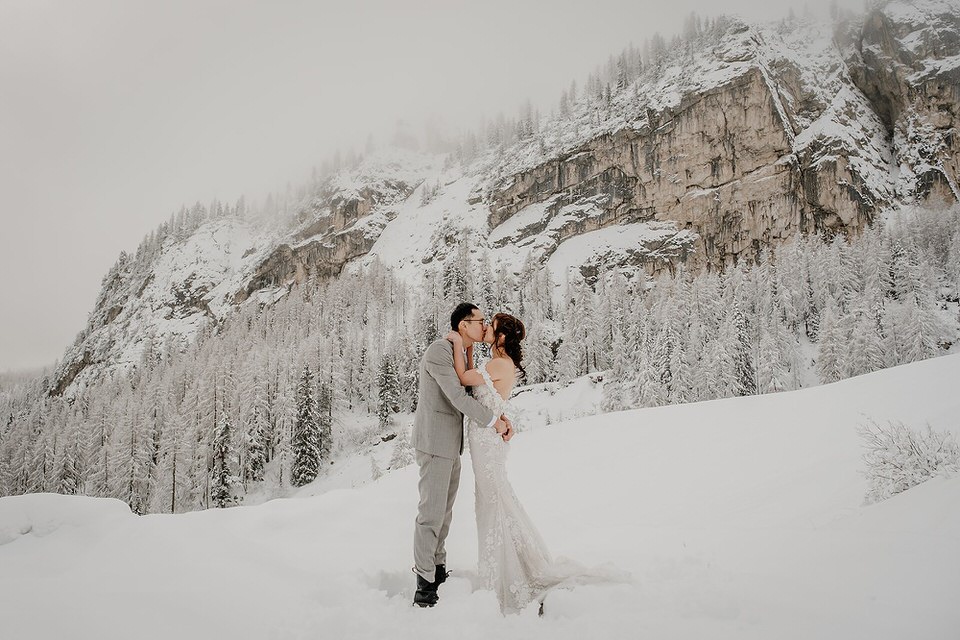 winter Photoshoot in the Dolomites