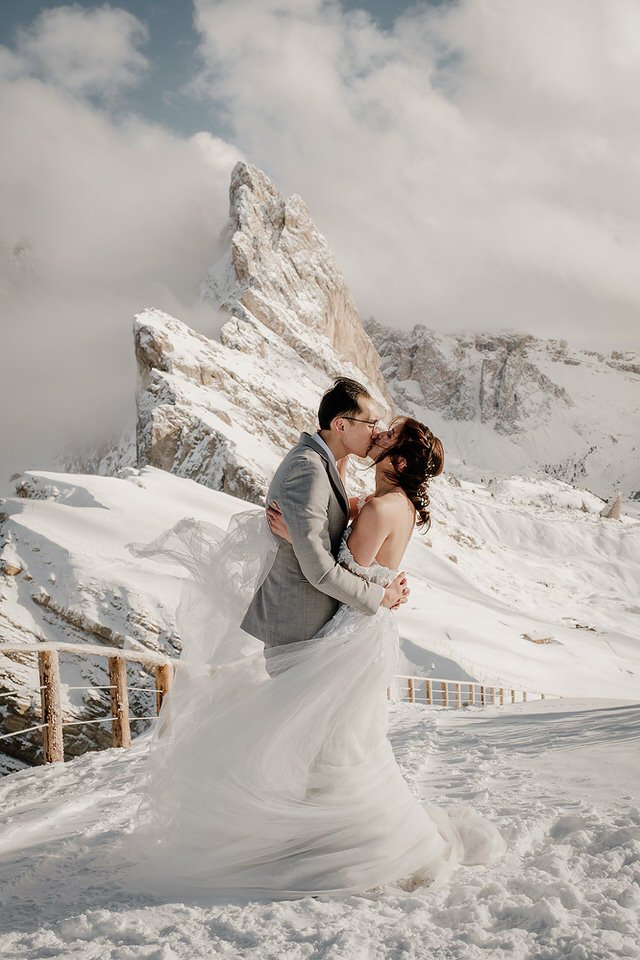 winter Honeymoon in the Dolomites
