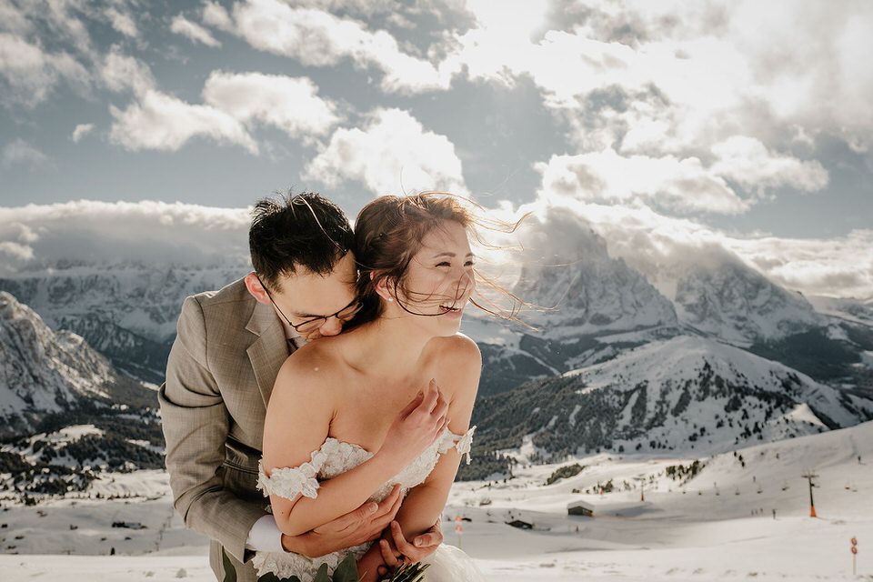 Honeymoon Photoshoot in the Dolomites