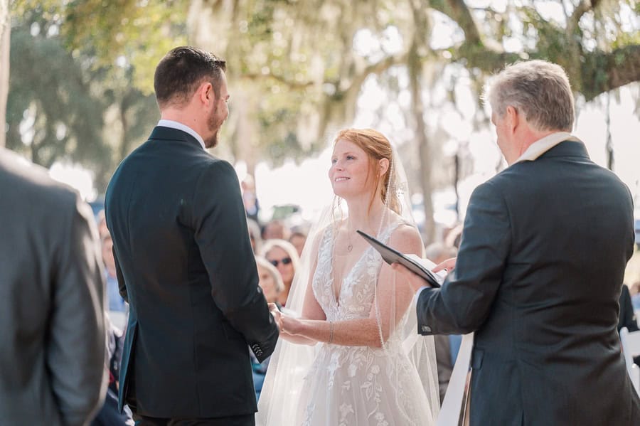 Winter Wedding at Agapae Oaks in Beaufort SC