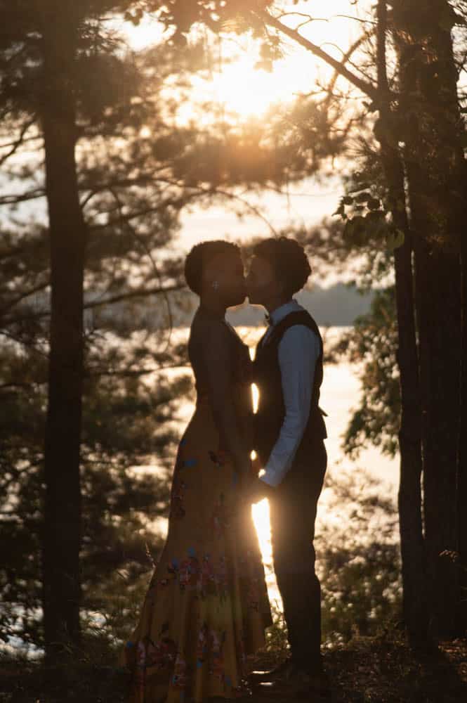 wedding at the Osprey Wilds Environmental Learning Center