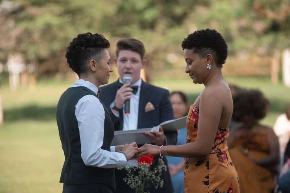 wedding at the Osprey Wilds Environmental Learning in MN