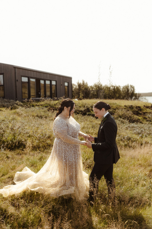 Sunny South Iceland Elopement in Dyrholaey