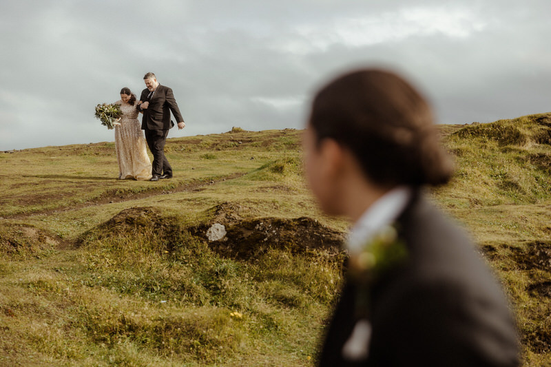 South Iceland Elopement photo shoot at Dyrholaey