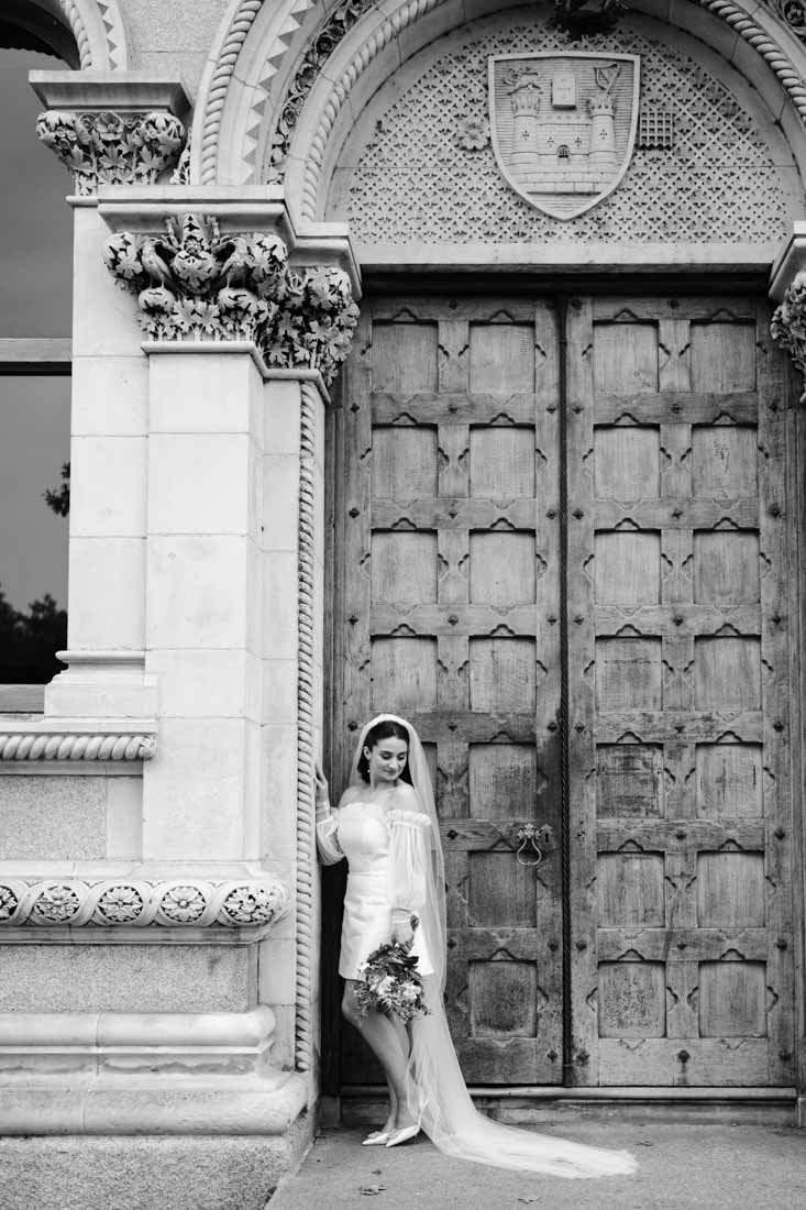 wedding shoot ceremony at Trinity College Chapel in Dublin