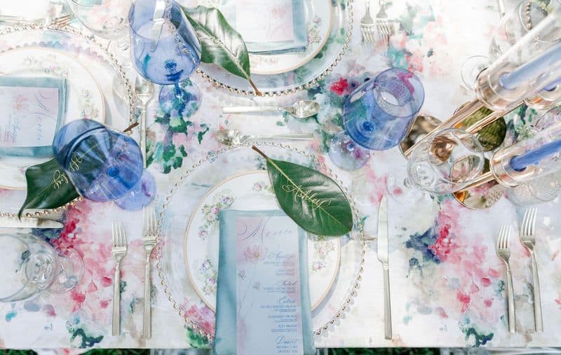 Festive Floral Tablescape Styled Shoot