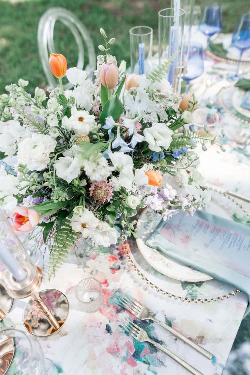 Festive Floral Tablescape